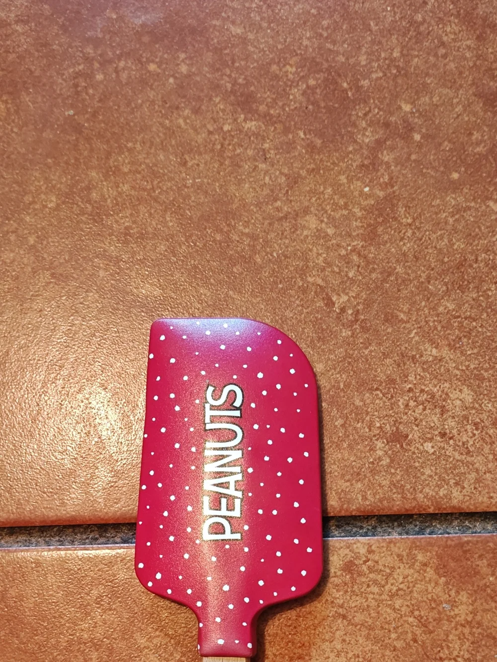 Williams Sonoma Holiday Snoopy Silicone Spatula in White and Red